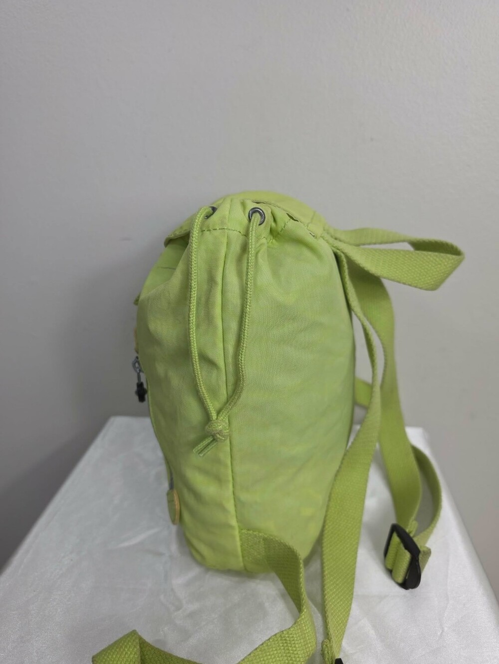 Kipling Neon Green Nylon Mini Backpack - Picture 5 of 10